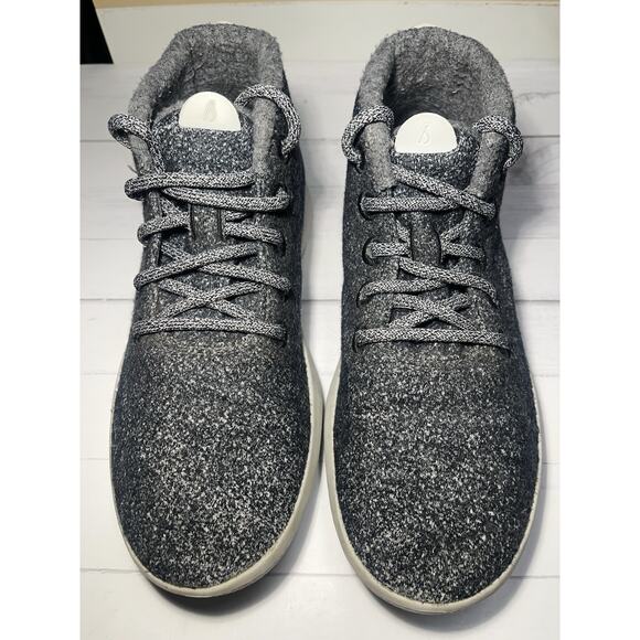 AllBirds Wool Mizzle Lace Up Active Wear Running High Top Shoes size W9 Gray - Picture 3 of 9